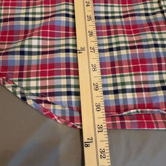 Vintage RALPH LAUREN Multicolor Madras Plaid Classic Button Down Men's Size XL - Picture 10 of 12